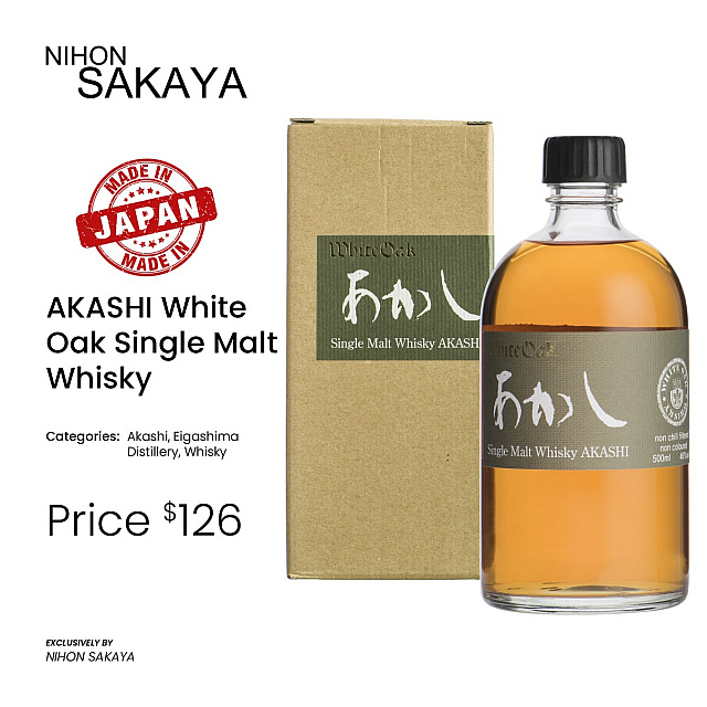 AKASHI White Oak single Malt Whisky Price $126